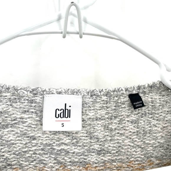 CABI Shetland Fringe Western Boho Drape Oversized Waterfall Cardigan Sweater - Picture 8 of 9